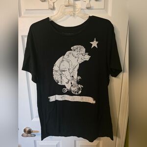 Pacsun Black Graphic Bear Tee with Star Size Xl